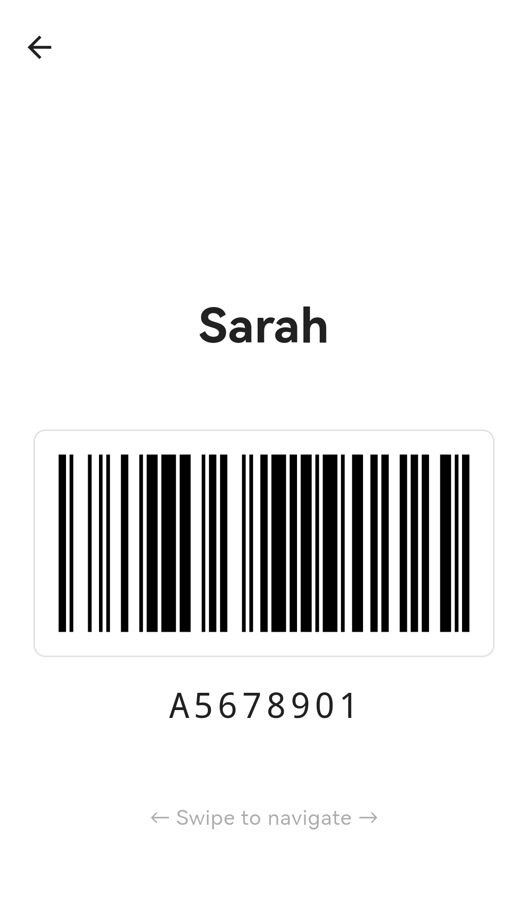 Barcode display